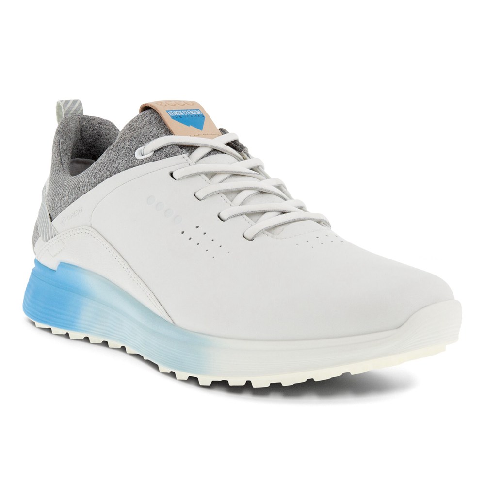 Zapatos De Golf Hombre - ECCO S-Three - Blancos - SBX532604